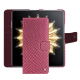 Custodia in pelle Honor Magic V2 - Serpent ciclamino ( Pantone #9E4C6E ) 