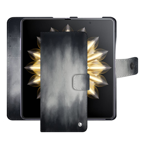 Honor Magic V2 Leather Wallet Case | Premium ProtectionGris Patine