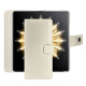 Capa de couro para carteira Honor Magic V2 - Blanc PU ( White ) 