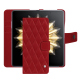 Honor Magic V2レザーウォレットケース - Rouge - Couture ( Nappa - Pantone #d50032 ) 