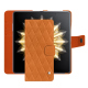 Custodia in pelle Honor Magic V2 - Mandarine vintage - Couture ( Pantone #d47231 ) 