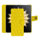 Honor Magic V2 가죽 지갑 케이스 - Jaune fluo - Couture ( Pantone #c9ff57 ) 