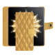 Honor Magic V2 leather wallet case - Or Maïa - Couture ( Pantone 871C ) 