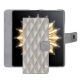 Honor Magic V2 leather wallet case - Platinium - Couture ( Pantone 877C ) 