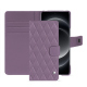 Custodia in pelle Xiaomi 14 Ultra - Lilas - Couture ( Nappa - Pantone #b9a3e3 ) 
