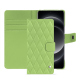 Funda de piel para cartera Samsung Galaxy S24 Ultra - Vert olive - Couture ( Nappa - Pantone #a7c58e ) 