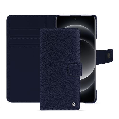 Custodia a portafoglio in pelle per Xiaomi 14 Ultra | Qualità PremiumCobalt ( Pantone #2b253f ) 