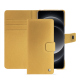 Xiaomi 14 Ultra leather wallet case - Or Maïa ( Pantone 871C ) 