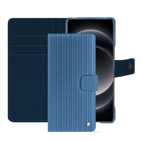 Xiaomi 14 Ultra Funda de Piel para Cartera | Calidad PremiumAbaca ishia ( Pantone #395775 ) 