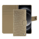 Xiaomi 14 Ultra レザーウォレットケース - Autruche desert ( Pantone #A39382 ) 