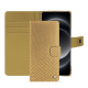 Custodia in pelle Xiaomi 14 Ultra - Serpent sabbia ( Pantone #D2BA92 )