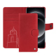 Xiaomi 14 Ultra leather wallet case - Rouge troupelenc ( Pantone #AB191A )