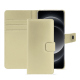 Xiaomi 14 Ultra leather wallet case - Beige PU ( Pantone #ceb888 ) 