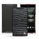 Capa em pele Sony Xperia Z5 Compact - Crocodile nero