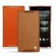 Sony Xperia Z5 Compact leather case - Mandarine vintage ( Pantone 165C ) 