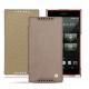 Custodia in pelle Sony Xperia Z5 Compact - Taupe vintage ( Pantone 7530C ) 