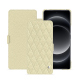 Xiaomi 14 Ultra leather case - Ivoire - Couture ( Pantone #d6d6c6 ) 