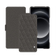 硬质真皮保护套 Xiaomi 14 Ultra - Anthracite - Couture ( Pantone #41403c ) 