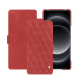 Housse cuir Xiaomi 14 Ultra - Cerise vintage - Couture ( Pantone #a6302e ) 