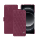 Housse cuir Xiaomi 14 Ultra - Prune vintage - Couture ( Pantone #612434 ) 