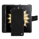Honor Magic V2 leather wallet case - Negre poudro ( Pantone #111212 )