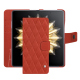 Funda de piel para cartera Honor Magic V2 - Arange clouquié - Couture ( Pantone #D33108 )