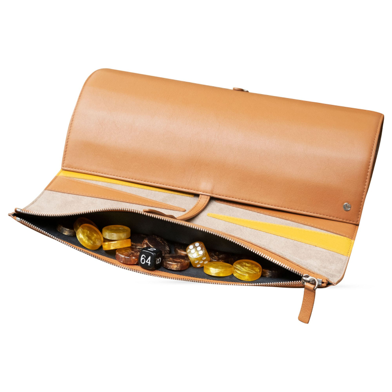 Travel backgammon - Rouge troupelenc ( Pantone #AB191A )