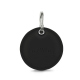 Leather key ring - Noir PU ( Black ) 