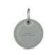 Leather key ring - Gris PU ( Pantone #c1c6c8 ) 