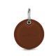 Leather key ring - Marron PU ( Pantone #8B4720 )