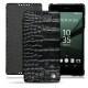 Sony Xperia Z5 leather case - Crocodile nero