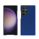 Coque cuir Samsung Galaxy S24 Ultra - Bleu océan ( Nappa - Pantone #15458a) 