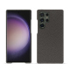 Samsung Galaxy S24 Ultra leather cover - Anthracite ( Pantone #41403c ) 