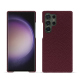 Capa em pele Samsung Galaxy S24 Ultra - Lie de vin ( Pantone #412234 ) 