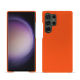 Custodia in pelle Samsung Galaxy S24 Ultra - Orange fluo ( Pantone #ff5406 ) 