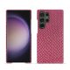 가죽 커버 Samsung Galaxy S24 Ultra - Serpent ciclamino ( Pantone #9E4C6E ) 