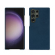 Coque cuir Samsung Galaxy S24 Ultra - Blu mediterran ( Pantone #0E3043 )