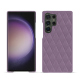 가죽 커버 Samsung Galaxy S24 Ultra - Lilas - Couture ( Nappa - Pantone #b9a3e3 ) 