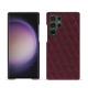 Funda de piel Samsung Galaxy S24 Ultra - Lie de vin - Couture ( Pantone #412234 ) 
