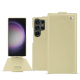 Samsung Galaxy S24 Ultra leather case - Beige ( Nappa - Pantone #ceb888 ) 