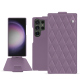 Housse cuir Samsung Galaxy S24 Ultra - Lilas - Couture ( Nappa - Pantone #b9a3e3 ) 
