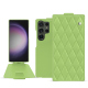 Capa em pele Samsung Galaxy S24 Ultra - Vert olive - Couture ( Nappa - Pantone #a7c58e ) 
