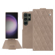 硬质真皮保护套 Samsung Galaxy S24 Ultra - Taupe vintage - Couture ( Pantone #591d16 ) 