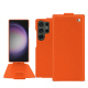 Custodia in pelle Samsung Galaxy S24 Ultra - Orange fluo ( Pantone #ff5406 ) 