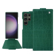 Housse cuir Samsung Galaxy S24 Ultra - Crocodile pino ( Pantone #173F35 ) 