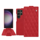 Capa em pele Samsung Galaxy S24 Ultra - Rouge troupelenc - Couture ( Pantone #AB191A )