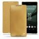Funda de piel Sony Xperia Z5 - Or Maïa ( Bologna Hi Gloss Metallic - Pantone 871C ) 