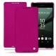 Sony Xperia Z5 leather case - Rose fluo