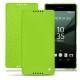 가죽 커버 Sony Xperia Z5 - Vert fluo