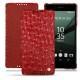 Sony Xperia Z5 leather case - Autruche ciliegia